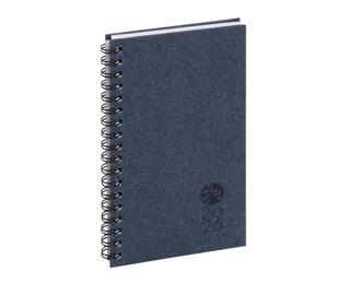 Agenda de poche Eurotime 16S spiralé Forever recyclé 9 x 16 cm Semainier Janvier à décembre 2026 - Bleu