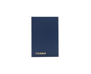 Exacompta Guildhall Account Book 298 x 203mm in Size, Hardback Vinyl Cover, 95gsm Ledger Quality Paper, Traditionally Sewn 10 Cash Columns - Blue