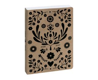 Agenda Forum Kraft 12 x 17 cm Journalier Août 2026 à Juillet 2027 