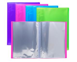 Portalistino Iderama PP polipropilene flessibile glossy, 30 buste liscio - A4 - Colori assortiti