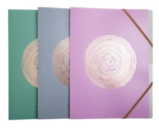 Ordnungsmappe A4 mit 6 Fächern, Recycling-PP, Ellipse 