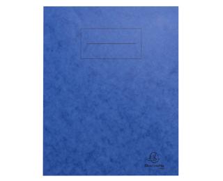 Protège cahier carte lustrée 225g - 17x22 cm - Bleu