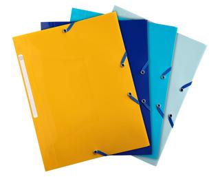 Elastomap 3kl PP A4 Bee Blue geassorteed - Geassorteerd