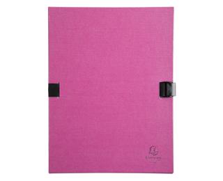 Faldone N'Clip con patella e dorso estensibile fino a 13cm carta telata - 24x32cm - Viola