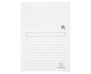 Paquet de 100 chemises à fenêtre SUPER 160g/m2 - 22x31cm - Blanc