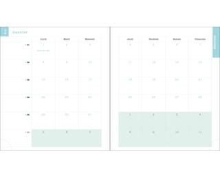 Recharge pour agenda de bureau Lady 18 15 x 17 cm Semainier Janvier à Décembre 2027