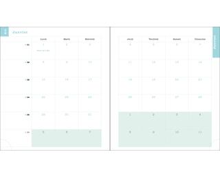 Recharge pour agenda de bureau Lady 18 15 x 17 cm Semainier Janvier à Décembre 2027