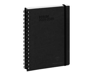 Agenda Forum Office Age Bag 15 x 21 cm Journalier Août 2025 à Juillet 2026 - Noir
