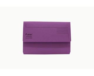 Exacompta Forever Recycled Document Wallets 290gsm A4 - Purple