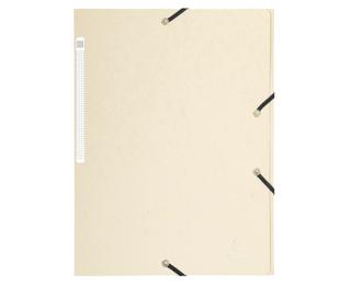 Chemise à élastiques Maxi capacity carte lustrée 425gm2 - A4 - Ivoire
