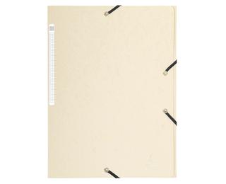 Chemise à élastiques Maxi capacity carte lustrée 425gm2 - A4 - Ivoire