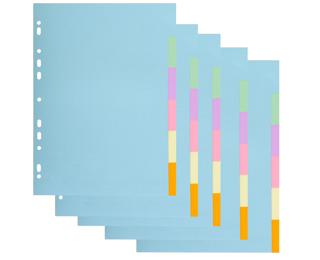 LOT 5 INTERCAL.CTE FORTE A4 6P. C Pastel - Colori pastello assortiti