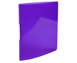 Raccoglitore polipropilene trasl. glossy IDERAMA PP - 2 anelli 15mm - A4 - Viola