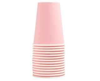 15 Gobelets en carton, 20 cl - Rose