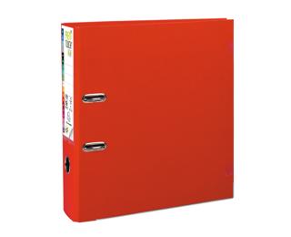 Registratore a leva Prem'Touch interno/esterno polipropilene - dorso 80mm - A4 maxi - Rosso