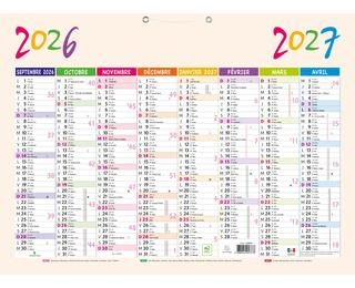 Calendrier Pep's 55 x 40,5 cm Septembre 2025 à Décembre 2026 