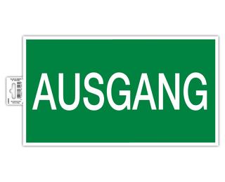 Hinweisschild selbstklebend, Ausgang, 35 cm