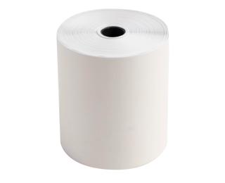 Bobine pour tickets de caisse 76x70 mm - 2 plis chimique autocopiant (blanc/jaune) 57g/m2. 