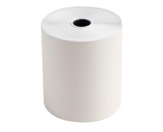 Bobine pour tickets de caisse 76x70 mm - 2 plis chimique autocopiant (blanc/jaune) 57g/m2. 