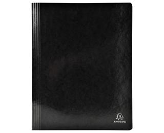 Chemise à lamelle carte lustrée pelliculée 355gm2 Iderama - A4 - Noir