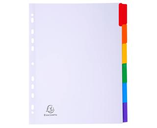 Intercalaires carte blanche 160g - 6 positions - A4+ 