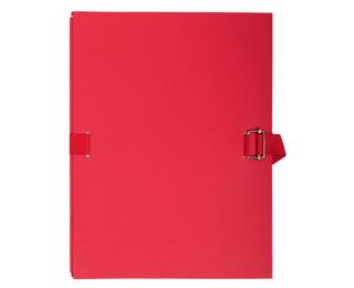 Chemise dos extensible papier - 24x32cm - Rouge