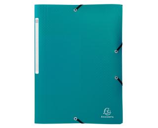 3 flap folder Okap PP A4. - Dark green