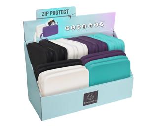 Présentoir 16 pochettes silicone Titane 
