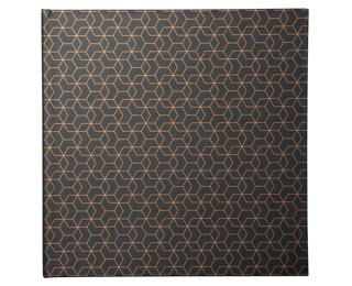 Gästebuch 140 Seiten mit Goldschnitt - Format 21x19cm - ARTY - Schwarz