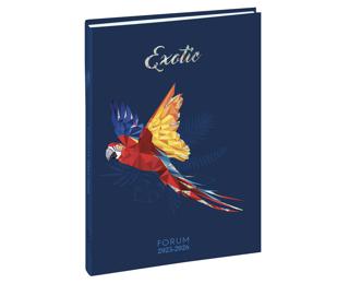 Agenda Forum Safari Perroquet 12,5 x 17,5 cm Journalier Août 2025 à Juillet 2026 