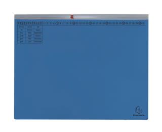 Exaflex Premium, Kanzlei Hängehefter, 1 Abheftvorrichtung, Rechtsheftung, 265x318mm, Packung mit 25 Stück - Blau