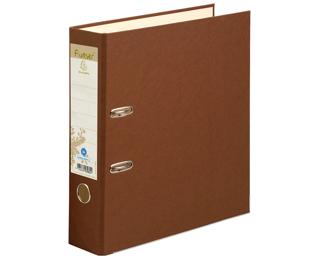 Registratore a leva foderato con carta dorso 80mm Forever - A4 - Cioccolato