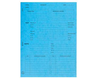 Pack of 25 printed pressboard folders Procedure 25x32cm
