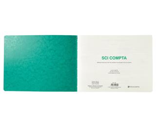 Piqûre 24x32cm - SCI Compta 80 pages - Couleurs assorties