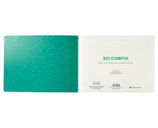 Piqûre 24x32cm - SCI Compta 80 pages - Couleurs assorties