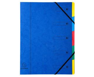 Cartella Harmonika con elastici e divisori, dorso estensibile, frontespizio stampato, 5 scomparti - A4 