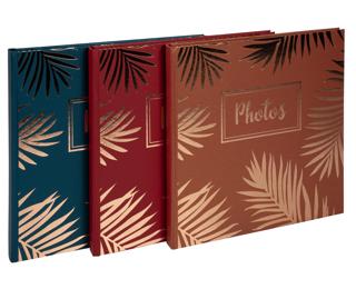 Book album 30p. black 25x25cm PALMA Blue 