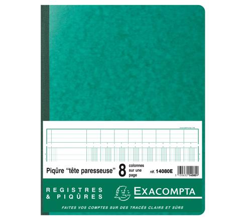 Piqure 32x25cm 13 Colonnes Tête Paresseuse Exacompta Ref 14130E - 80 Pages