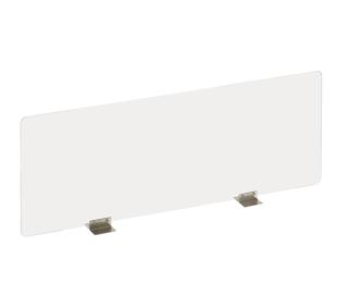Exacompta - réf. 81358D - ExaScreen Ecran de protection ou cloisonnette contre les postillons pour bureau open-space - call center - restaurants H58cmxL158cm - à fixer kit de fixation fourni - Cristal