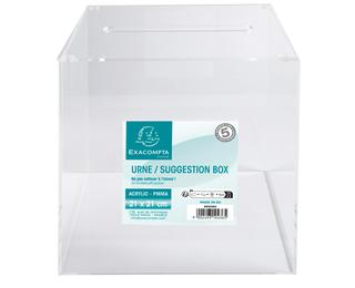 Urne transparente 21X21X21 cm