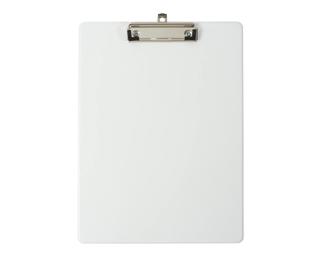 Clipboard with back pocket PP A4 black - White