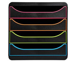 Module de classement Big Box 4 tiroirs Black Office 