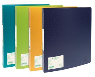 Forever PP, Ringbücher A4 mit 2 Ringen 30mm - Farben sortiert