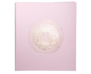 Book album 60p white 29x32 Ellipse grey - Pink