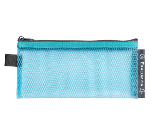 Exacompta - Lot De 3 Pochettes à Zip EVA Pop'N Co | 10x21 Cm (format Utile 8x18 Cm) | Couleurs Assorties | En Plastique Recyclé Résistant