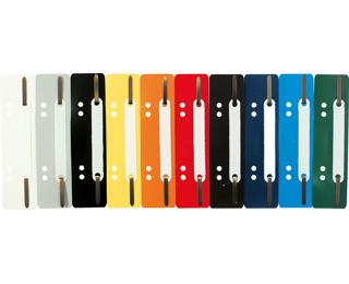 Fixe-dossiers à lamelle polypropylène - Couleurs assorties
