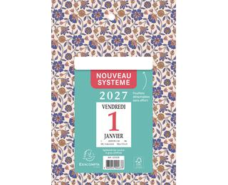 Bloc éphéméride neutre sur plaque papier 14,5 x 21,5 cm 2027 