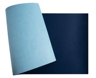 Tappetino da scrivania PU bicolore - 43x90cm 