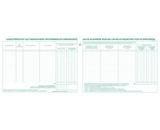 Piqûre Garagistes - Occasion intérieur & Export - avec registre de comparaison -texte NL - 80 pages