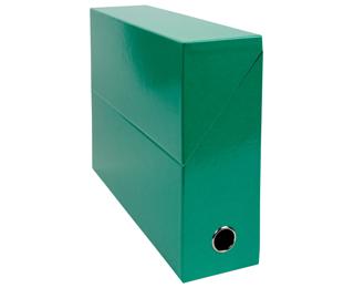 Exacompta Iderama Transfer Box(90mm Spine) - Dark green